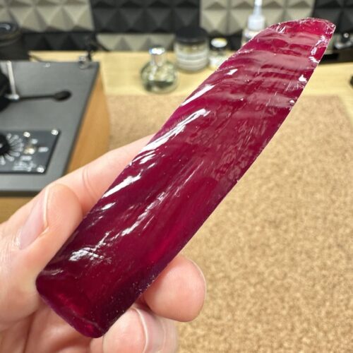 Ruby · Facet Rough · 287 ct · Synthetic · Ruby Red