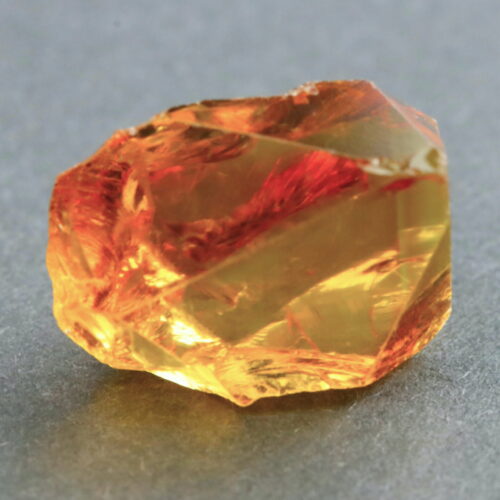 Alternative view of Honey Citrine · Facet Rough · 16.2 ct · Heated · Yellow-orange