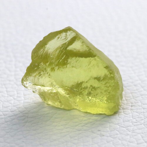 Lemon Quartz · Facet Rough · 25.1 ct · Color Enhanced · Lime Green